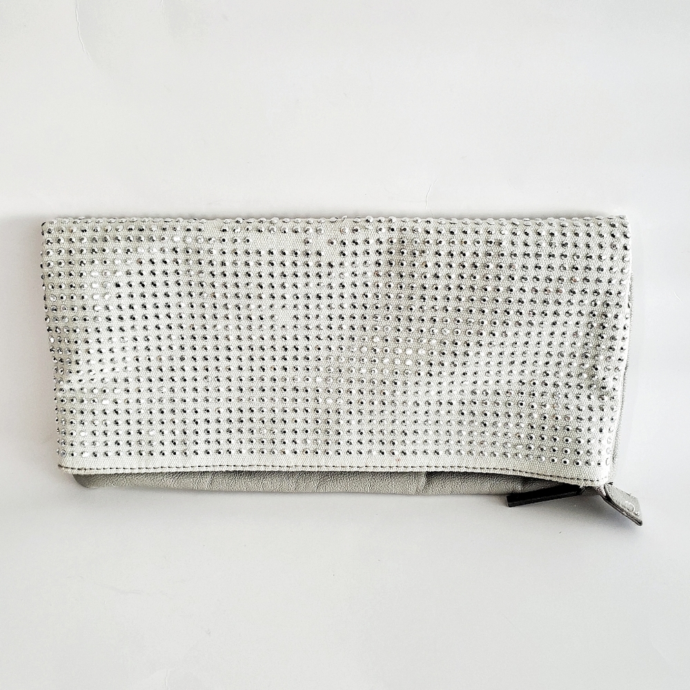 BCBGENERATION Clutch Sequin Silver